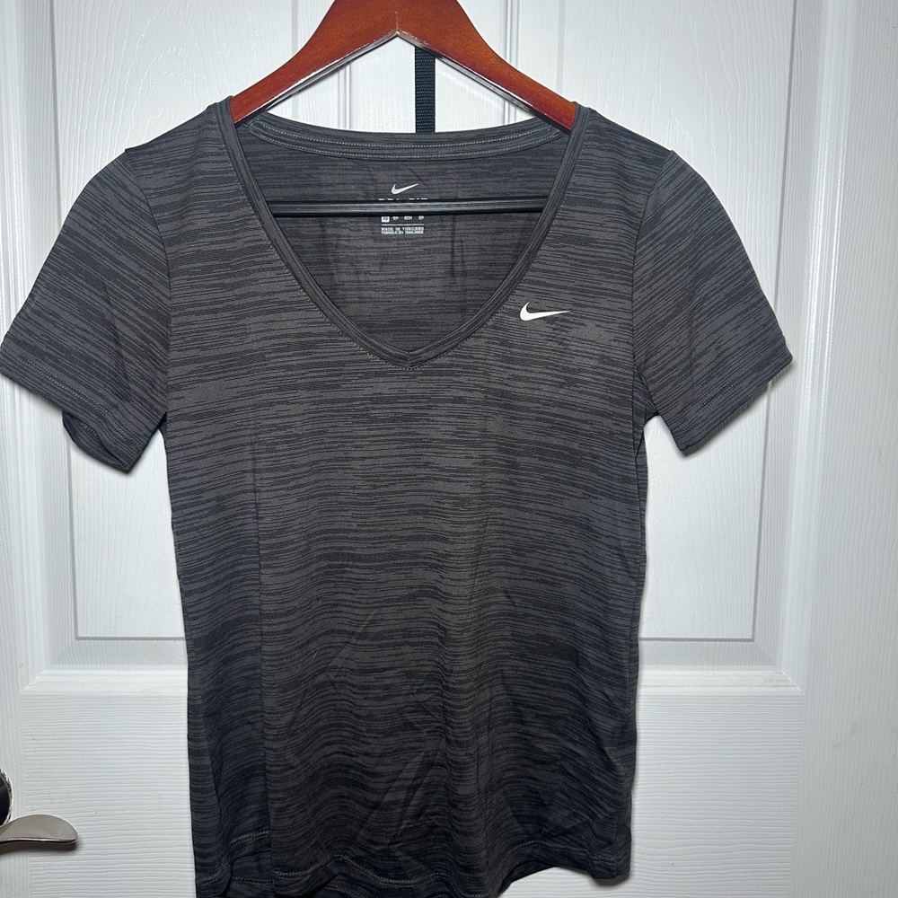 Nike Women's Black V-Neck Top